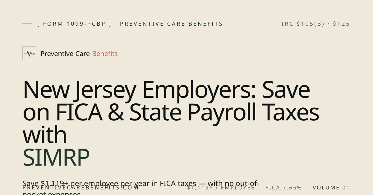 New Jersey Employers: Save on FICA & State Payroll Taxes with SIMRP ...